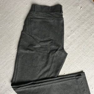 Lands End Heathered grey cotton pants size medium